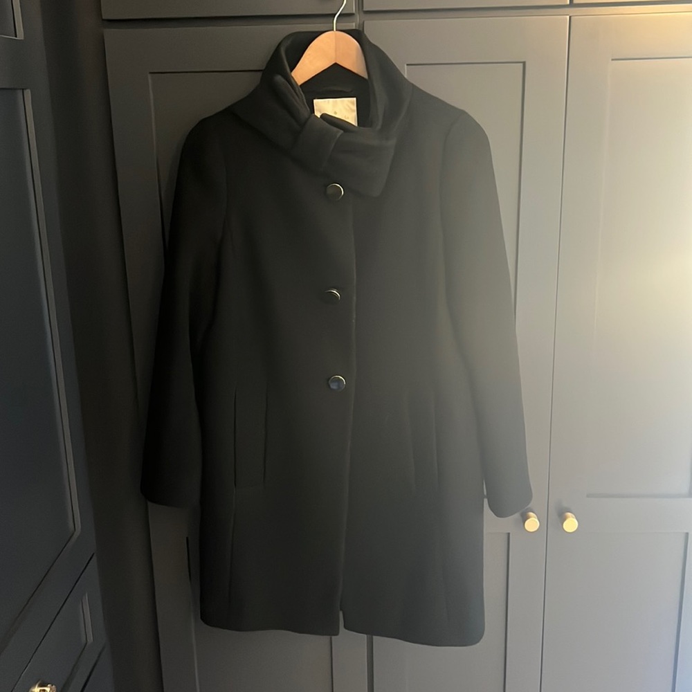 Kate spade size 4 wool coat with bow collar